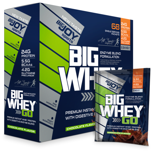 Bigjoy Sports BIGWHEYGO Whey Protein Çikolata 68 Servis