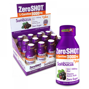Zero Shot 60 ML 3000 Mg. L-Carnitine + Plus Sambucus 12 Adet